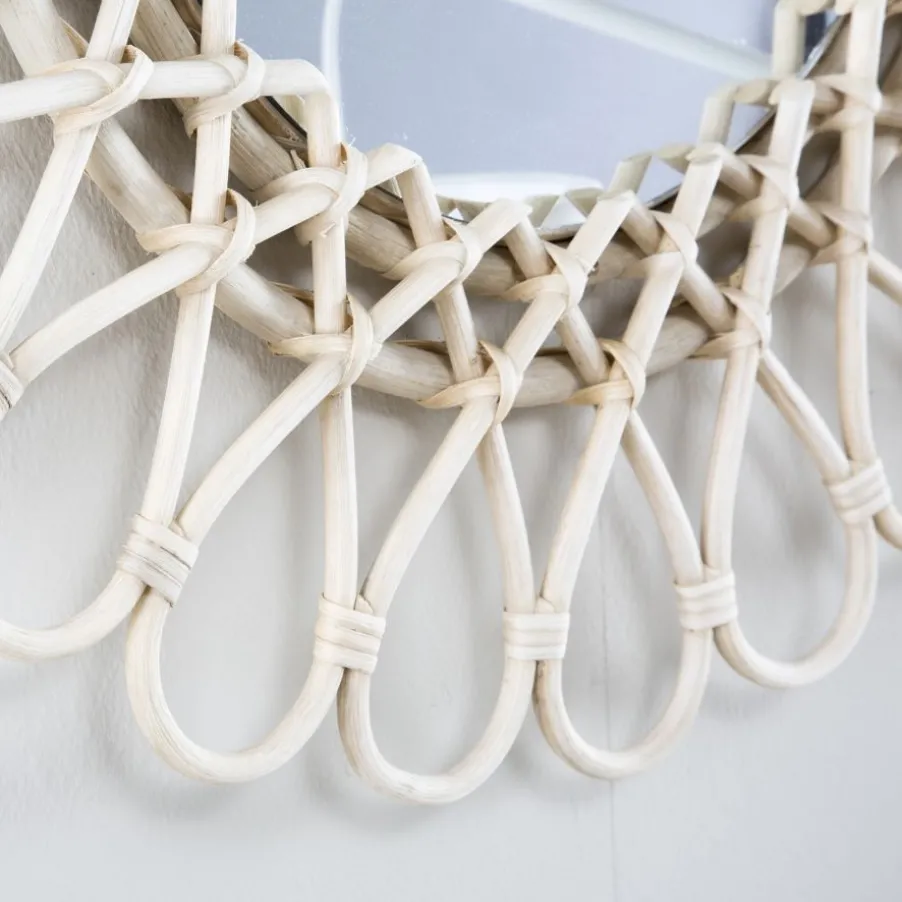 Aik Miroir 60d rotin naturel