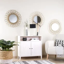 Aik Miroir 60d rotin naturel