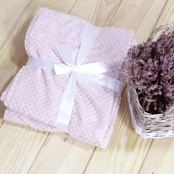 Alfie Couverture rose 130x170