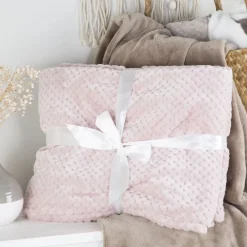 Alfie Couverture rose 130x170