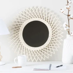 Angle Miroir 60d rotin naturel