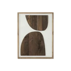 Autour Du cadre en bois recyclé