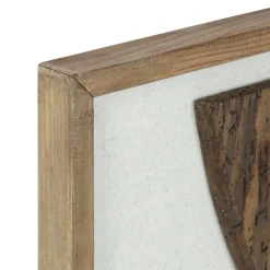 Autour Du cadre en bois recyclé