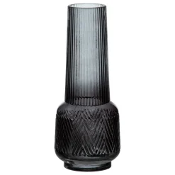 Bada Vase gris décoration en verre