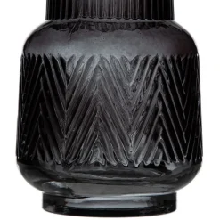 Bada Vase gris décoration en verre