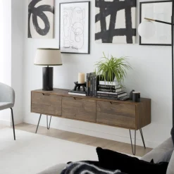 Baltic Meuble tv en bois massif et métal