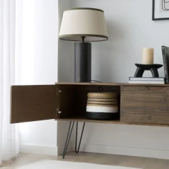 Baltic Meuble tv en bois massif et métal