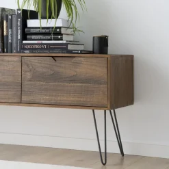 Baltic Meuble tv en bois massif et métal