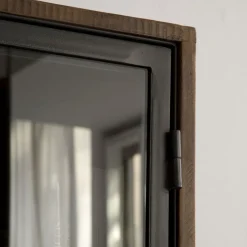 Baltic Vitrine en bois massif et métal