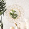 Bessa Miroir rond mural en rotin naturel