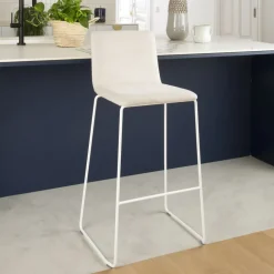 Blues Tabouret haut blanc