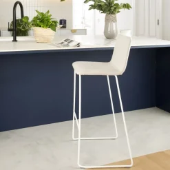 Blues Tabouret haut blanc