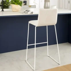 Blues Tabouret haut blanc