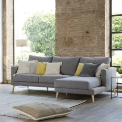 Boss Canapé d'angle droit gris