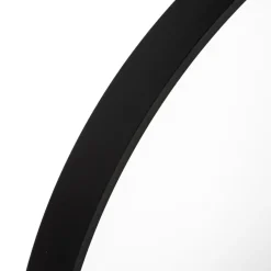 Caly Miroir noir en aluminium - verre