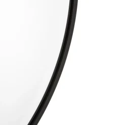 Caly Miroir noir en aluminium - verre