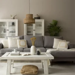 Chey Coussin luxe crème