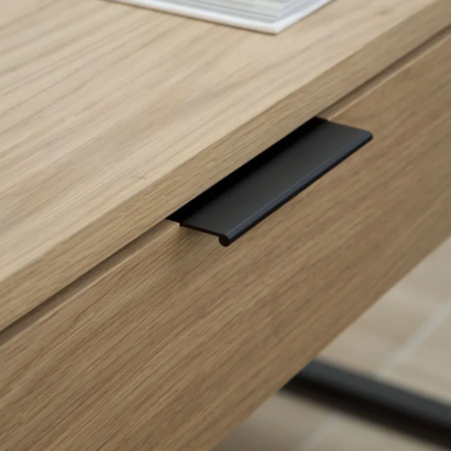 Coimbra Bureau en bois et métal avec tiroirs