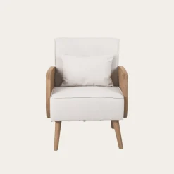 Corfu Sillón tapizado y madera