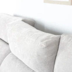 Dandy Canapé d'angle gauche 4 places beige avec rangement