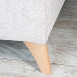 Dandy Canapé d'angle gauche 4 places beige avec rangement