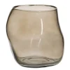 Defas Vase en verre taupe