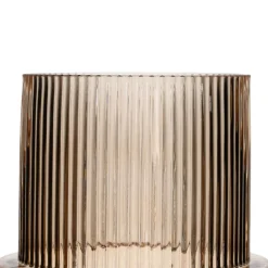 Delas Vase en verre brun