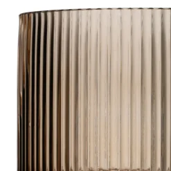 Delas Vase en verre brun