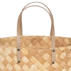 Demas Ensembles de 2 paniers en bois de paulownia