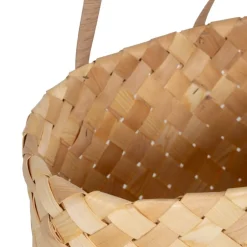 Demas Ensembles de 2 paniers en bois de paulownia