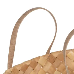 Demas Ensembles de 2 paniers en bois de paulownia