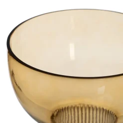 Denas Vase en verre brun