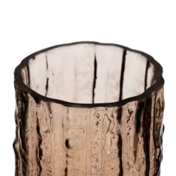 Depas Vase en verre marron