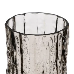 Deras Vase en verre gris