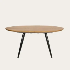 Didier Mesa de comedor extensible ovalada 160/200 de madera y metal