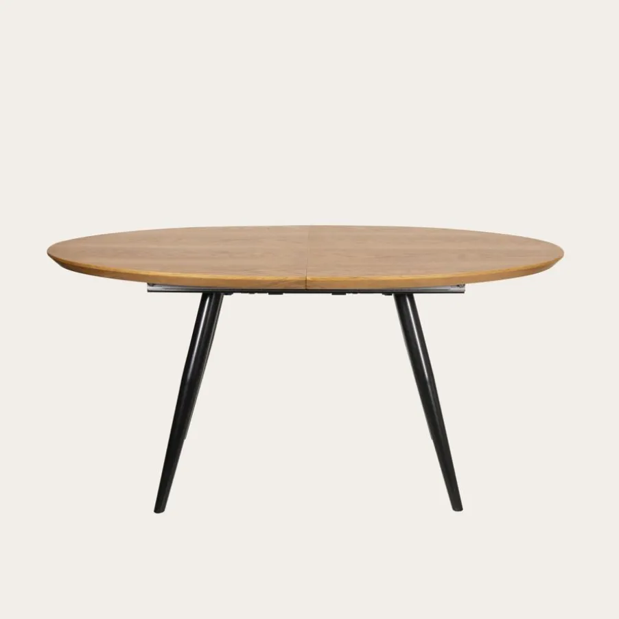 Didier Mesa de comedor extensible ovalada 160/200 de madera y metal