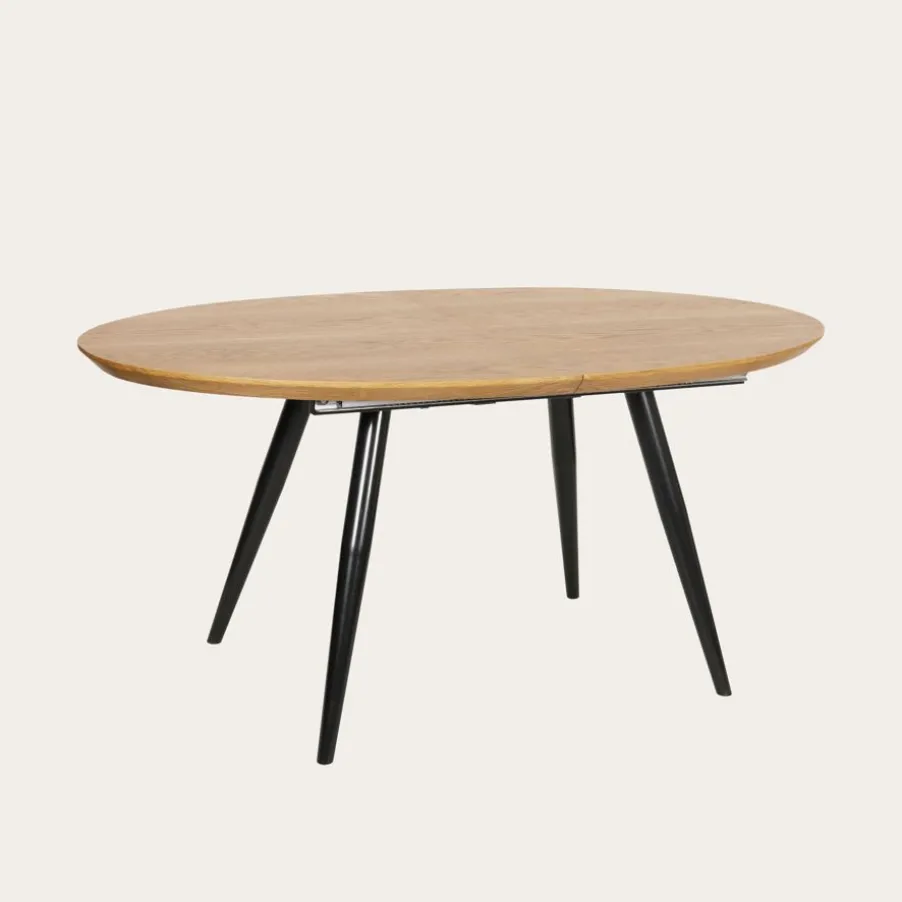 Didier Mesa de comedor extensible ovalada 160/200 de madera y metal