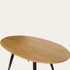 Didier Mesa de comedor extensible ovalada 160/200 de madera y metal