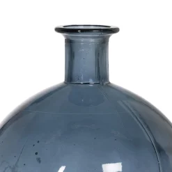 Dihos Vase en verre recyclé bleu
