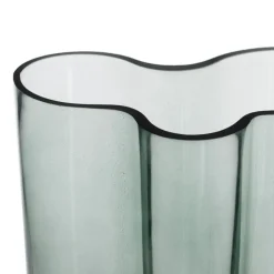 Dilos Vase en verre bleu