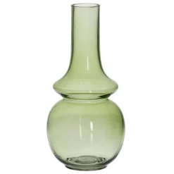 Diros Vase en verre vert