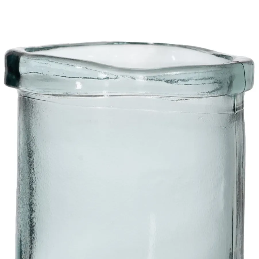 Dupas Vase en verre recyclé naturel