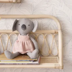 Eban étagère murale rectangulaire 90x32 en rotin naturel