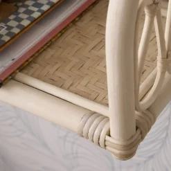 Eban étagère murale rectangulaire 90x32 en rotin naturel