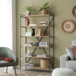 Eifel étagère en bois de manguier et métal 100