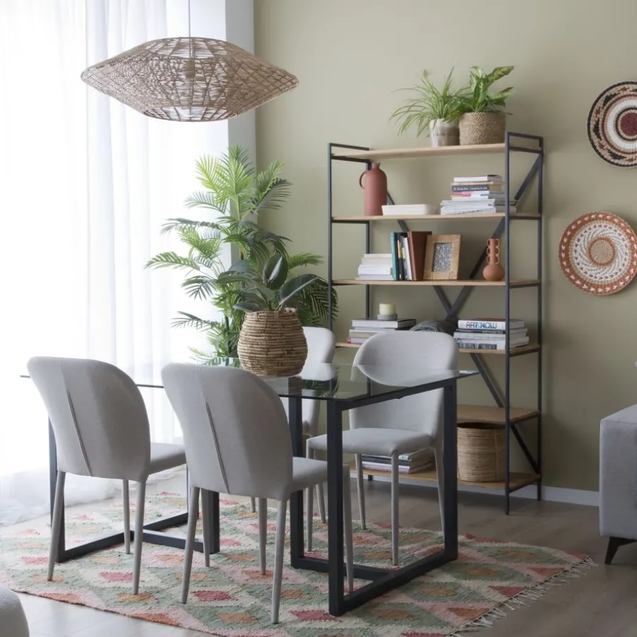 Eifel étagère en bois de manguier et métal 100