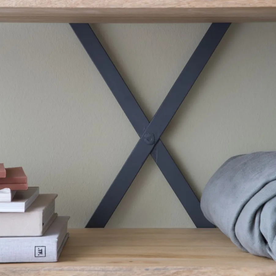 Eifel étagère en bois de manguier et métal 100