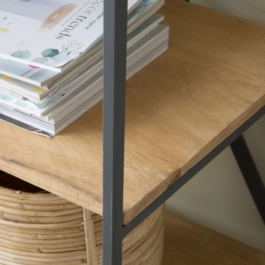 Eifel étagère en bois de manguier et métal 100