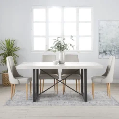 Elisa Chaise rembourrée beige