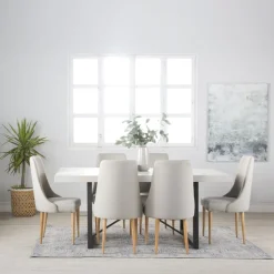 Elisa Chaise rembourrée beige